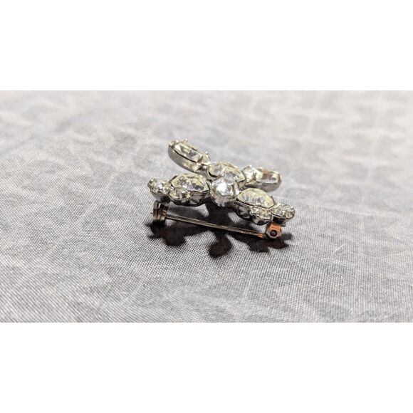 Vintage Kramer of New York Starburst Combination Cut Rhinestone Pin Rare Find - Picture 10 of 13